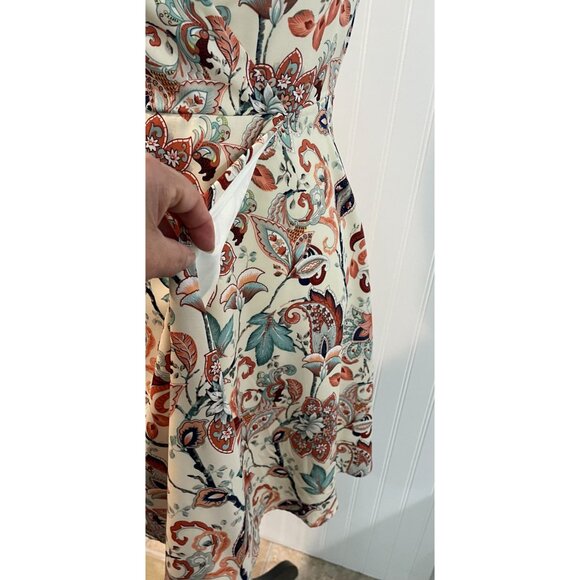 LuLus Multicolor Floral Sleeveless Wrap Dress - Womens S - Picture 3 of 11